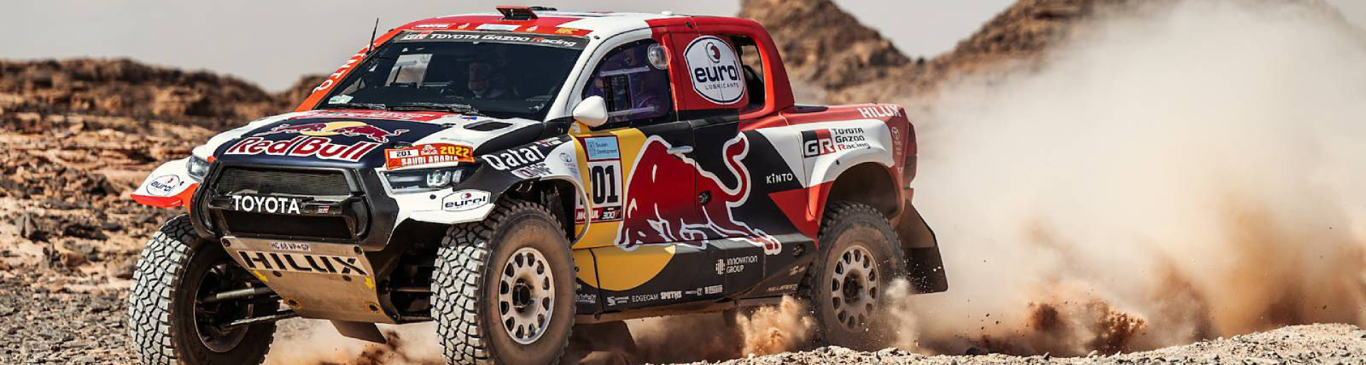Изображение на странице НАССЕР АЛЬ-АТТИЯ ЗА РУЛЕМ TOYOTA HILUX СТАЛ ПОБЕДИТЕЛЕМ РАЛЛИ-РЕЙДА «ДАКАР-2022» Тойота Центр Томск